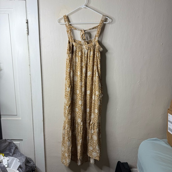 Old Navy Golden Yellow Swing Cutout Tank MIDI Dress - Picture 5 of 7